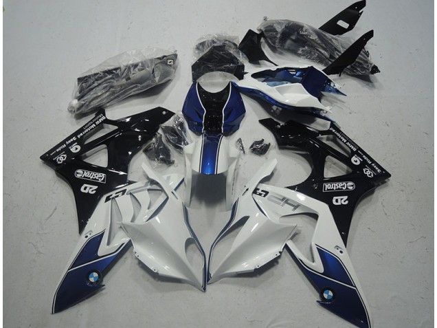 Carénages Moto BMW S1000RR 09-14 - Blanc Bleu Carénages Moto BMW S1000RR 09-14 - Blanc Bleu