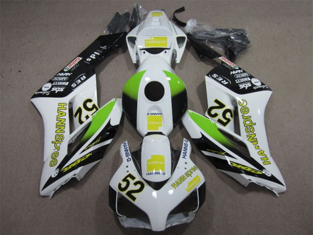 Carénages Moto Honda CBR 1000 RR 04-05 - Blanc Vert Hannspree 52 Carénages Moto Honda CBR 1000 RR 04-05 - Blanc Vert Hannspree 52