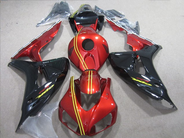 Carénages Moto Honda CBR 1000 RR 06-07 - Noir Rouge Jaune Carénages Moto Honda CBR 1000 RR 06-07 - Noir Rouge Jaune