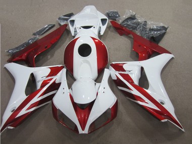 Carénages Moto Honda CBR 1000 RR 06-07 - Rouge Blanc