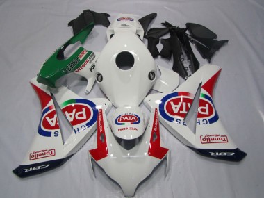 Carénages Moto Honda CBR 1000 RR 08-11 - Blanc Rouge PATA