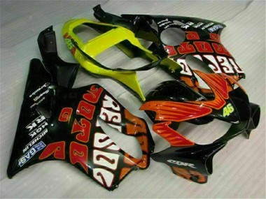 Carénages Moto Honda CBR 600 F4i 01-03 - Orange Noir
