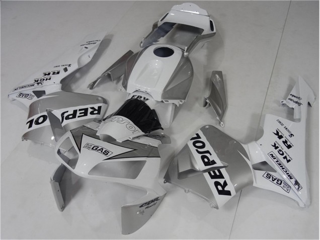 Carénages Moto Honda CBR 600 RR 03-04 - Argent Blanc Noir Repsol Carénages Moto Honda CBR 600 RR 03-04 - Argent Blanc Noir Repsol