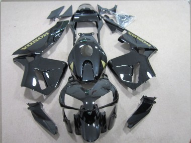 Carénages Moto Honda CBR 600 RR 03-04 - Noir Or Décalque