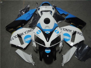 Carénages Moto Honda CBR 600 RR 05-06 - Blanc Bleu Konica Minolta