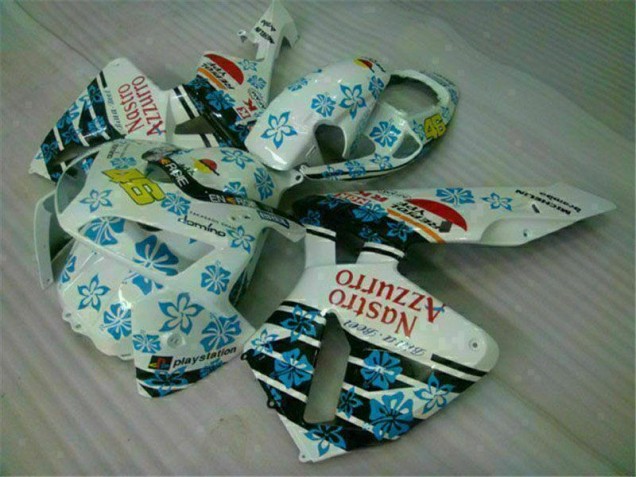 Carénages Moto Honda CBR 600 RR 05-06 - Blanc Bleu Nastro Azzurro 46