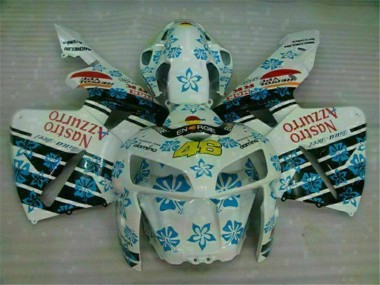Carénages Moto Honda CBR 600 RR 05-06 - Blanc Bleu Nastro Azzurro 46