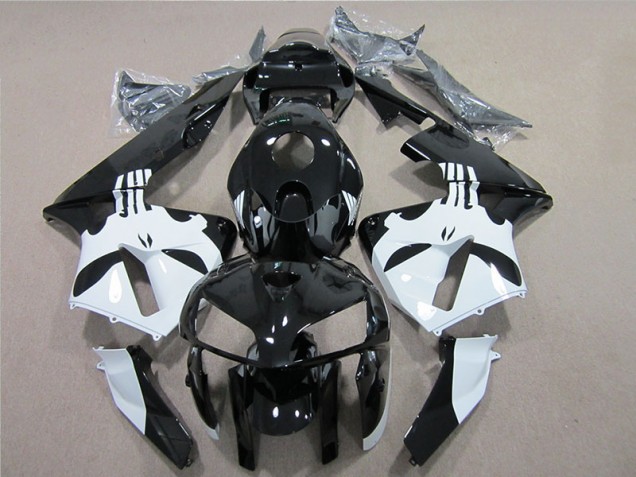 Carénages Moto Honda CBR 600 RR 05-06 - Noir Blanc Carénages Moto Honda CBR 600 RR 05-06 - Noir Blanc