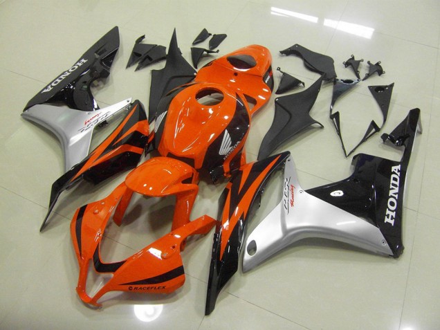 Carénages Moto Honda CBR 600 RR 07-08 - Orange Argent Noir Carénages Moto Honda CBR 600 RR 07-08 - Orange Argent Noir