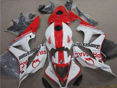 Carénages Moto Honda CBR 600 RR 07-08 - Rouge Blanc