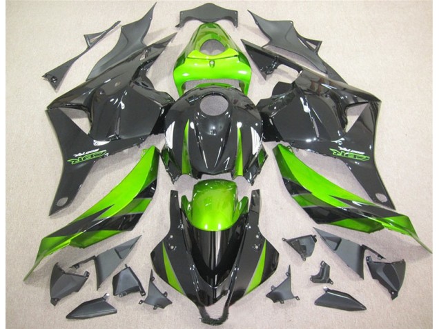 Carénages Moto Honda CBR 600 RR 09-12 - Noir Vert Carénages Moto Honda CBR 600 RR 09-12 - Noir Vert