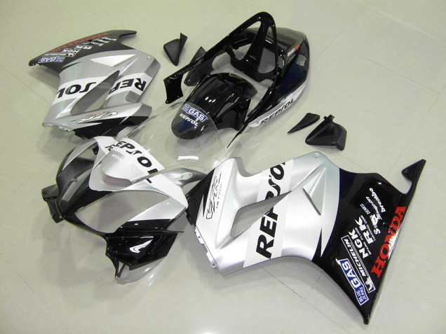 Carénages Moto Honda VFR 800 02-13 - Argent Repsol Carénages Moto Honda VFR 800 02-13 - Argent Repsol