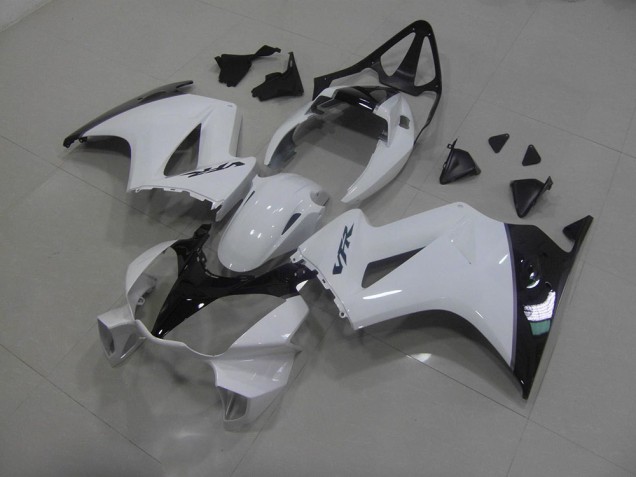 Carénages Moto Honda VFR 800 02-13 - Blanc Noir Carénages Moto Honda VFR 800 02-13 - Blanc Noir