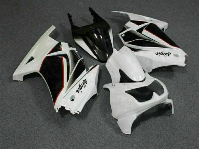 Carénages Moto Kawasaki EX250 08-12 - Blanc Noir Ninja Carénages Moto Kawasaki EX250 08-12 - Blanc Noir Ninja