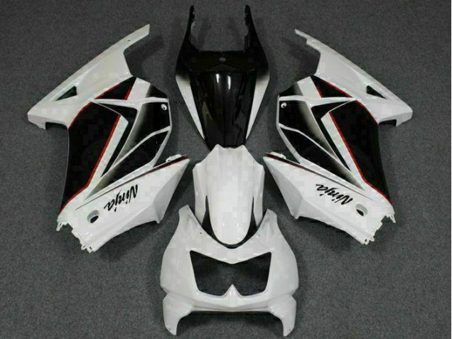 Carénages Moto Kawasaki EX250 08-12 - Blanc Noir Ninja Carénages Moto Kawasaki EX250 08-12 - Blanc Noir Ninja