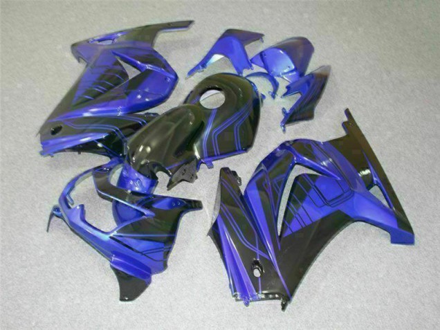 Carénages Moto Kawasaki EX250 08-12 - Noir Bleu Carénages Moto Kawasaki EX250 08-12 - Noir Bleu