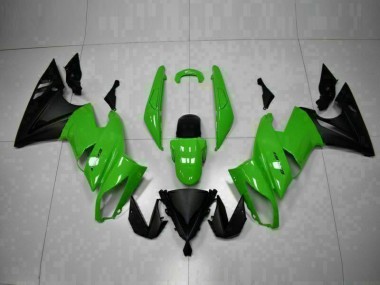 Carénages Moto Kawasaki EX650 09-11 - Vert Noir