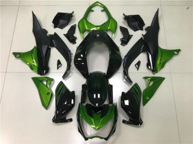Carénages Moto Kawasaki Z800 13-16 - Vert Noir
