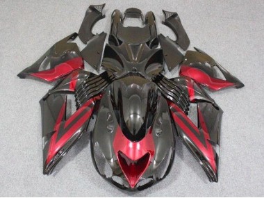 Carénages Moto Kawasaki ZX14R ZZR 1400 06-11 - Noir Rouge