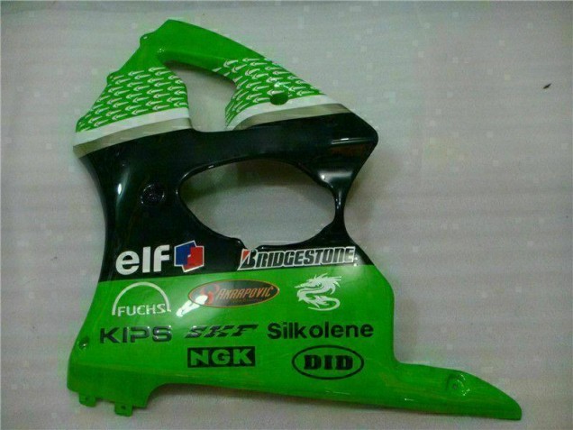 Carénages Moto Kawasaki ZX6R 00-02 - Vert Noir Carénages Moto Kawasaki ZX6R 00-02 - Vert Noir