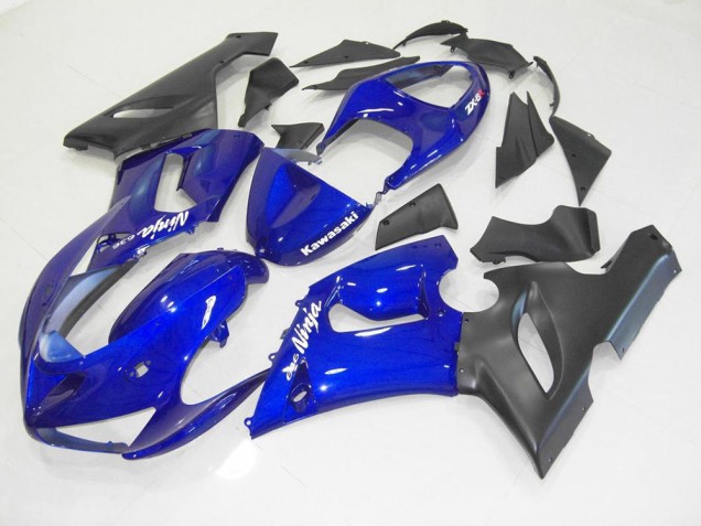 Carénages Moto Kawasaki ZX6R 05-06 - Bleu Noir Carénages Moto Kawasaki ZX6R 05-06 - Bleu Noir