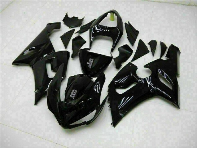 Carénages Moto Kawasaki ZX6R 05-06 - Noir Brillant Carénages Moto Kawasaki ZX6R 05-06 - Noir Brillant