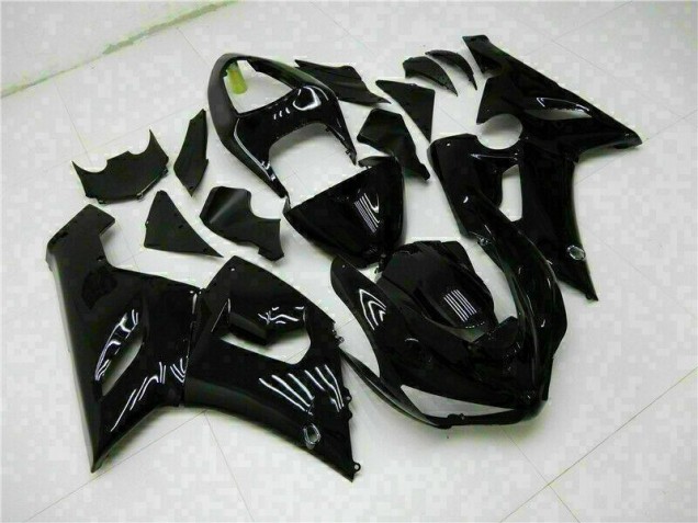 Carénages Moto Kawasaki ZX6R 05-06 - Noir Brillant Carénages Moto Kawasaki ZX6R 05-06 - Noir Brillant