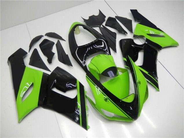 Carénages Moto Kawasaki ZX6R 05-06 - Vert Noir Carénages Moto Kawasaki ZX6R 05-06 - Vert Noir