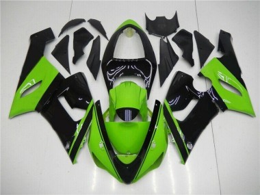 Carénages Moto Kawasaki ZX6R 05-06 - Vert Noir