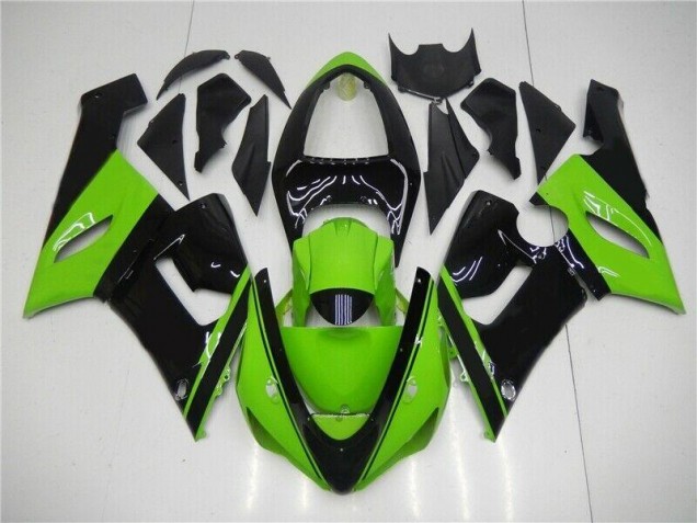 Carénages Moto Kawasaki ZX6R 05-06 - Vert Noir Carénages Moto Kawasaki ZX6R 05-06 - Vert Noir