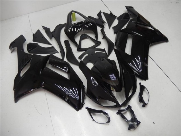 Carénages Moto Kawasaki ZX6R 07-08 - Noir Brillant Carénages Moto Kawasaki ZX6R 07-08 - Noir Brillant
