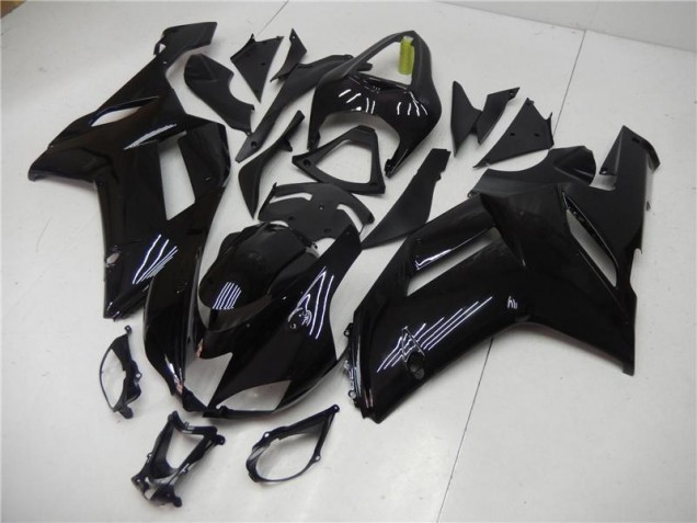 Carénages Moto Kawasaki ZX6R 07-08 - Noir Brillant Carénages Moto Kawasaki ZX6R 07-08 - Noir Brillant