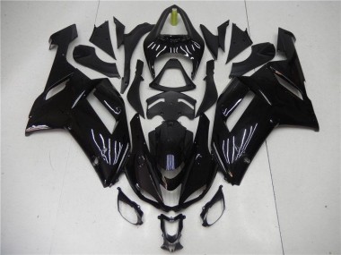 Carénages Moto Kawasaki ZX6R 07-08 - Noir Brillant