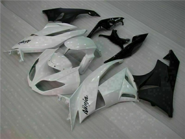 Carénages Moto Kawasaki ZX6R 09-12 - Blanc Noir Carénages Moto Kawasaki ZX6R 09-12 - Blanc Noir