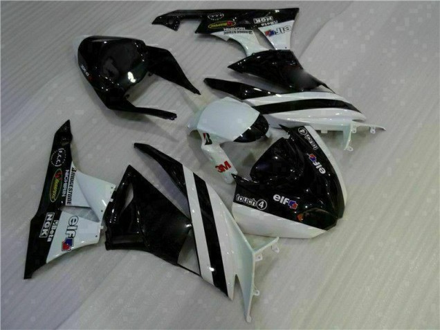 Carénages Moto Kawasaki ZX6R 09-12 - Noir Blanc 3M Touch4 Carénages Moto Kawasaki ZX6R 09-12 - Noir Blanc 3M Touch4