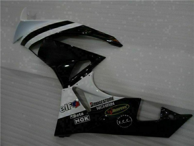 Carénages Moto Kawasaki ZX6R 09-12 - Noir Blanc 3M Touch4 Carénages Moto Kawasaki ZX6R 09-12 - Noir Blanc 3M Touch4