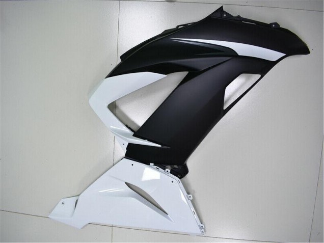Carénages Moto Kawasaki ZX6R 13-18 - Blanc Noir Carénages Moto Kawasaki ZX6R 13-18 - Blanc Noir