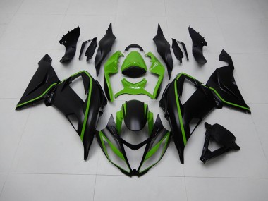 Carénages Moto Kawasaki ZX6R 13-18 - Noir Vert