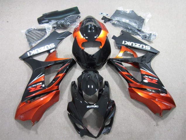 Carénages Moto Suzuki GSXR 1000 K7 07-08 - Noir Orange Carénages Moto Suzuki GSXR 1000 K7 07-08 - Noir Orange