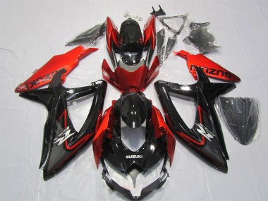 Carénages Moto Suzuki GSXR 1000 K7 07-08 - Noir Rouge