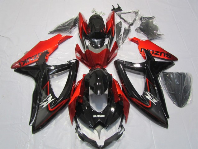 Carénages Moto Suzuki GSXR 1000 K7 07-08 - Noir Rouge Carénages Moto Suzuki GSXR 1000 K7 07-08 - Noir Rouge