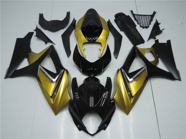 Carénages Moto Suzuki GSXR 1000 K7 07-08 - Or Noir Carénages Moto Suzuki GSXR 1000 K7 07-08 - Or Noir