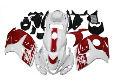Carénages Moto Suzuki GSXR 1300 Hayabusa 08-19 - Blanc Rouge