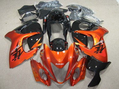 Carénages Moto Suzuki GSXR 1300 Hayabusa 08-19 - Orange Noir