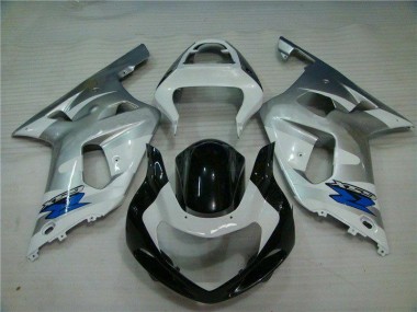Carénages Moto Suzuki GSXR 600 / 750 K1 K2 K3 01-03 - Argent Noir