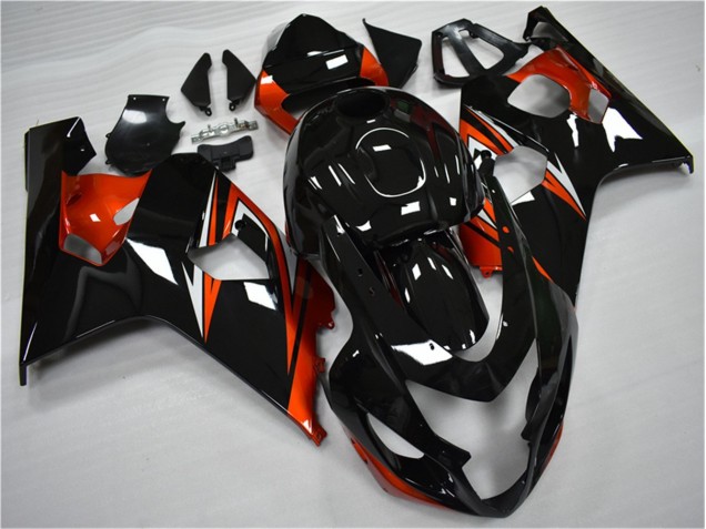 Carénages Moto Suzuki GSXR 600 / 750 K4 04-05 - Orange Noir Carénages Moto Suzuki GSXR 600 / 750 K4 04-05 - Orange Noir