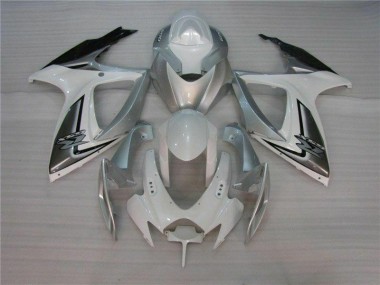 Carénages Moto Suzuki GSXR 600 / 750 K6 06-07 - Blanc Argent