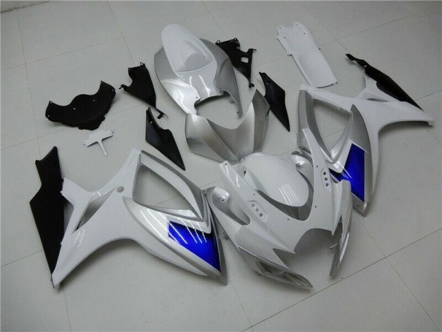 Carénages Moto Suzuki GSXR 600 / 750 K6 06-07 - Blanc Bleu Carénages Moto Suzuki GSXR 600 / 750 K6 06-07 - Blanc Bleu