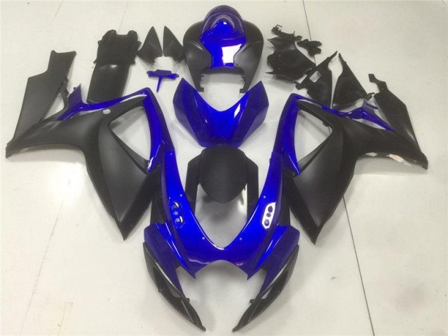 Carénages Moto Suzuki GSXR 600 / 750 K6 06-07 - Noir Bleu