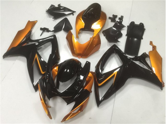 Carénages Moto Suzuki GSXR 600 / 750 K6 06-07 - Noir Orange